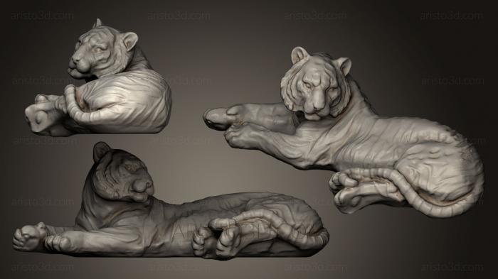 Figurines lions tigers sphinxes (STKL_0272) 3D model for CNC machine